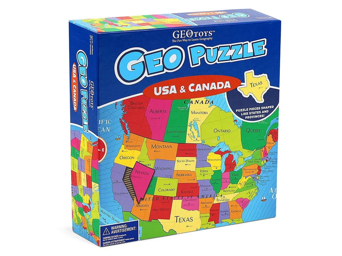 U.S.A. & Canada GeoPuzzle - US 2302