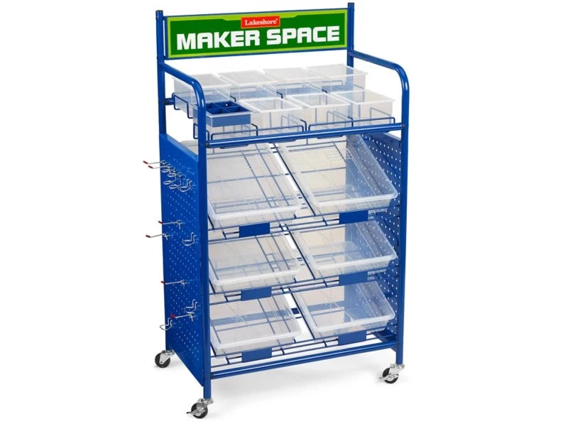 Maker Space Mobile Project Cart - Fully Loaded - US 4417
