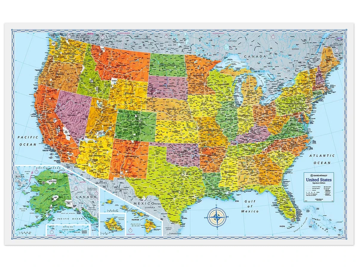 Foldout U.S.A. Map - US 7903