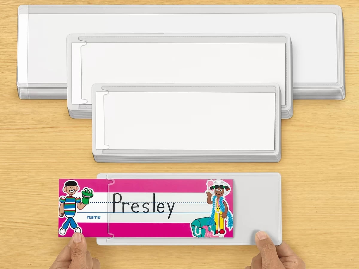 Self-Adhesive Nameplate Sleeves - Set of 12 - US 1963