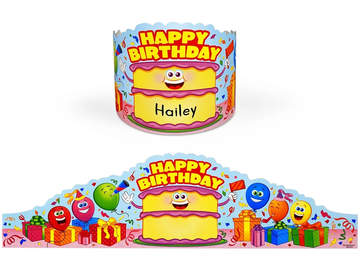 Smiling Cake Birthday Crowns - US 3964