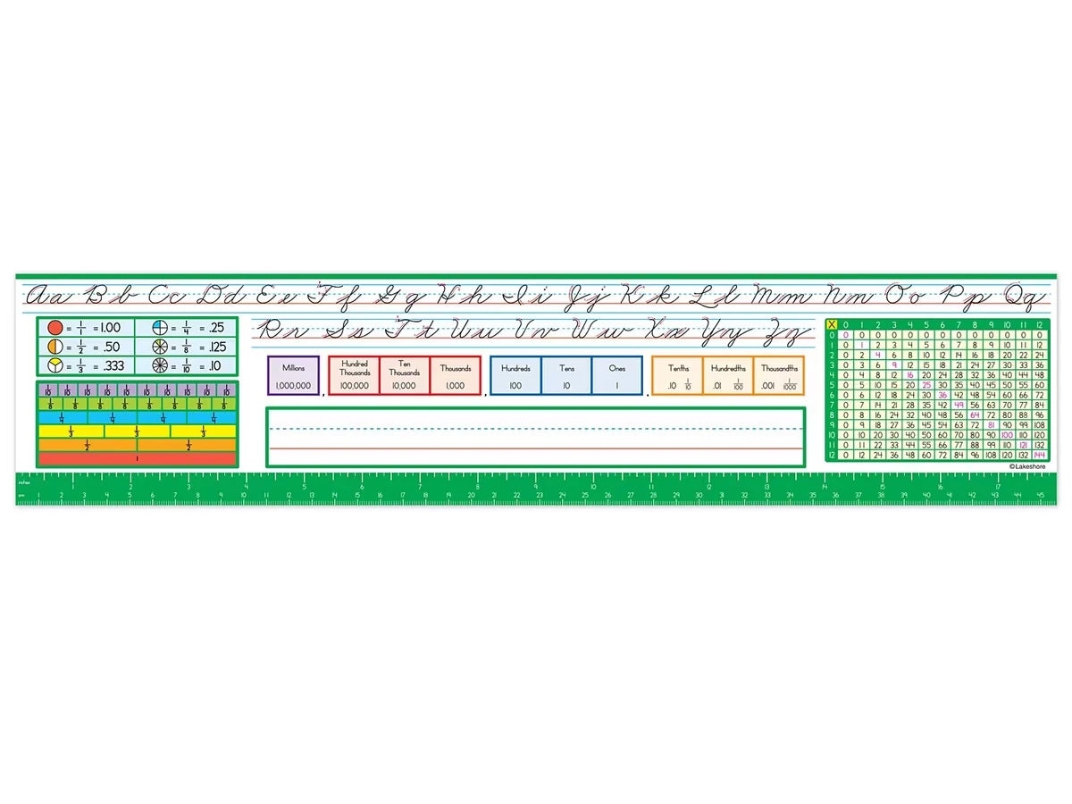 Lakeshore Traditional Cursive Reference Nameplates - Gr. 3-5 - US 5446