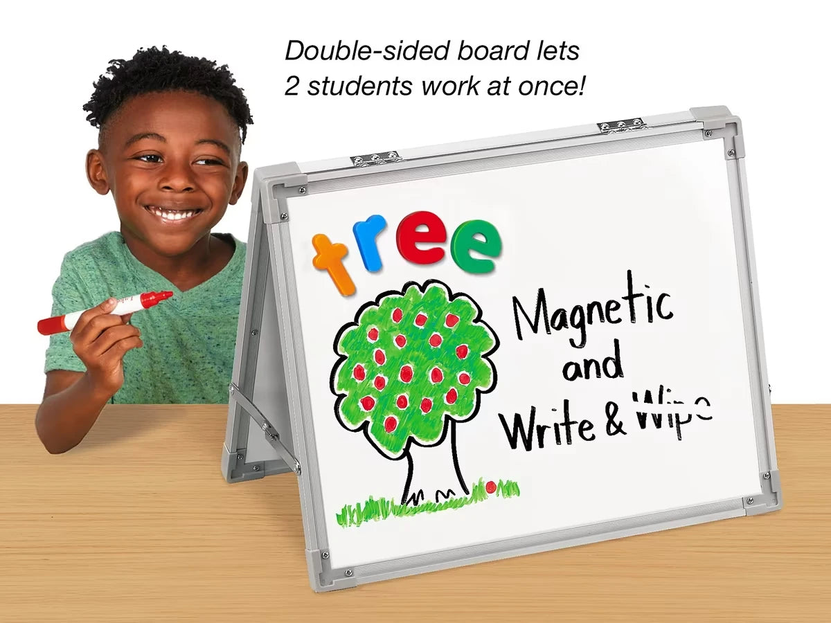 Double-Sided Write & Wipe Magnetic Easel - US 4788