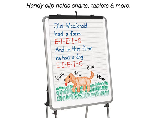 Magnetic Write & Wipe Adjustable Easel - US 4755