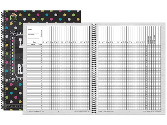Chalkboard Brights Lesson Plan & Record Book - US 6384