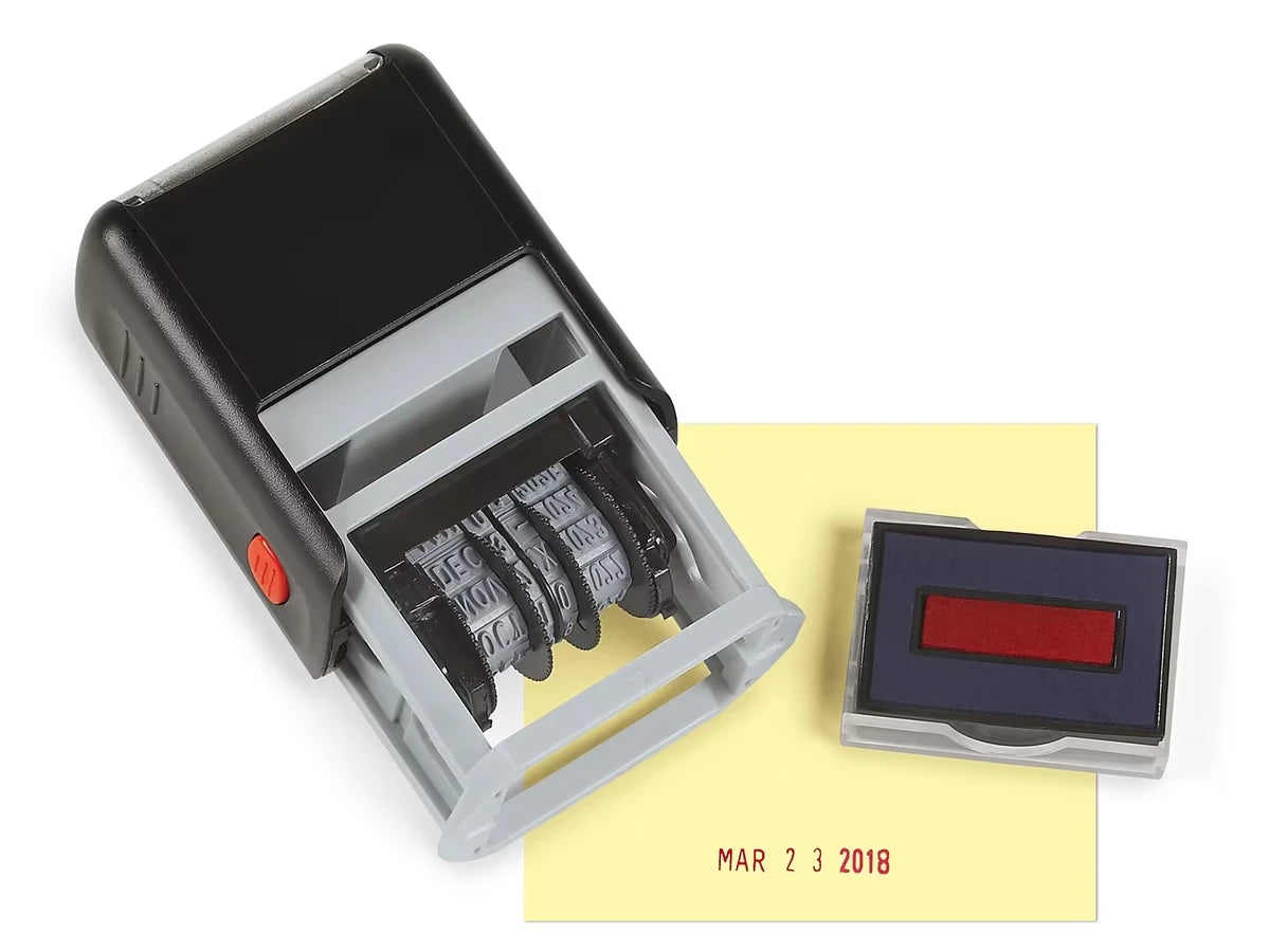 Self-Inking Date Text Stamp - US 9318