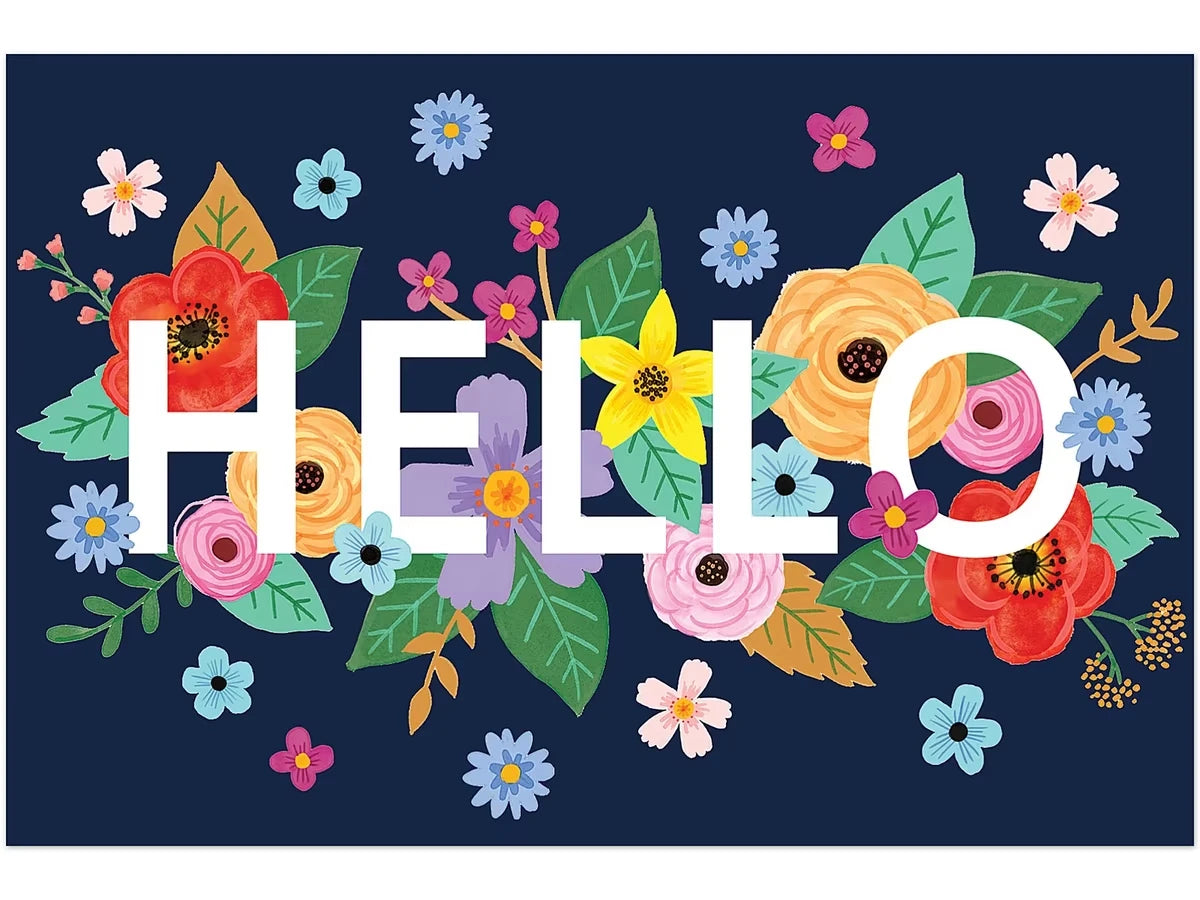 Wildflowers Hello Postcards - US 4293