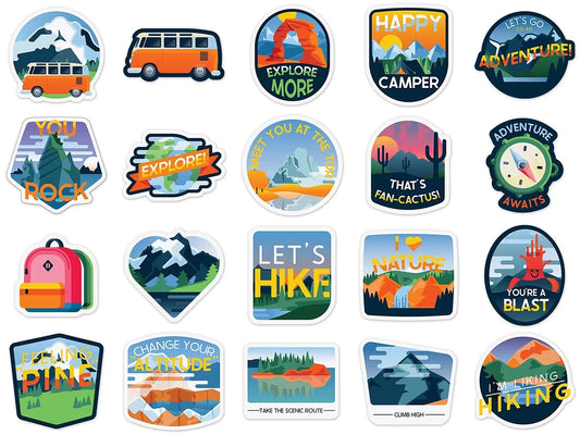 Adventure Vinyl Stickers - US 6394