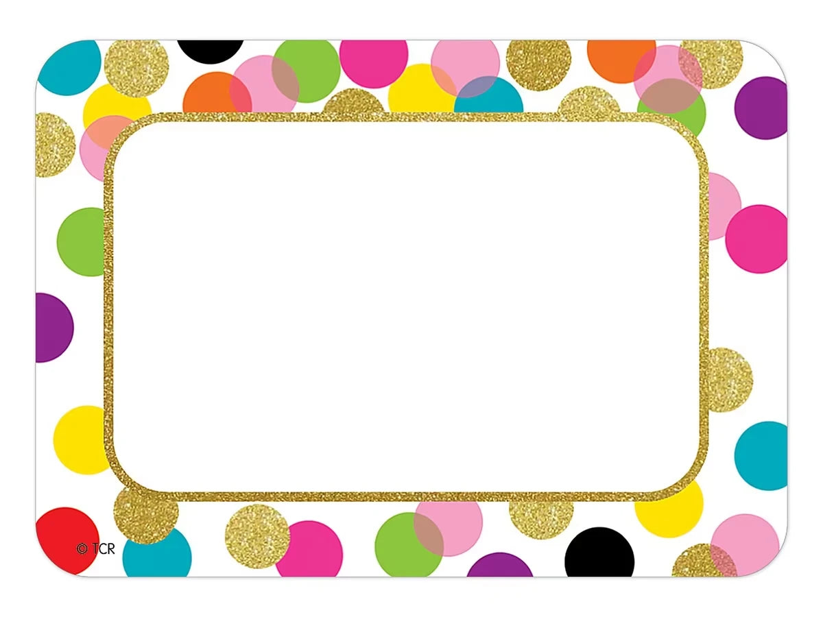 Confetti Name Tags - US 1010