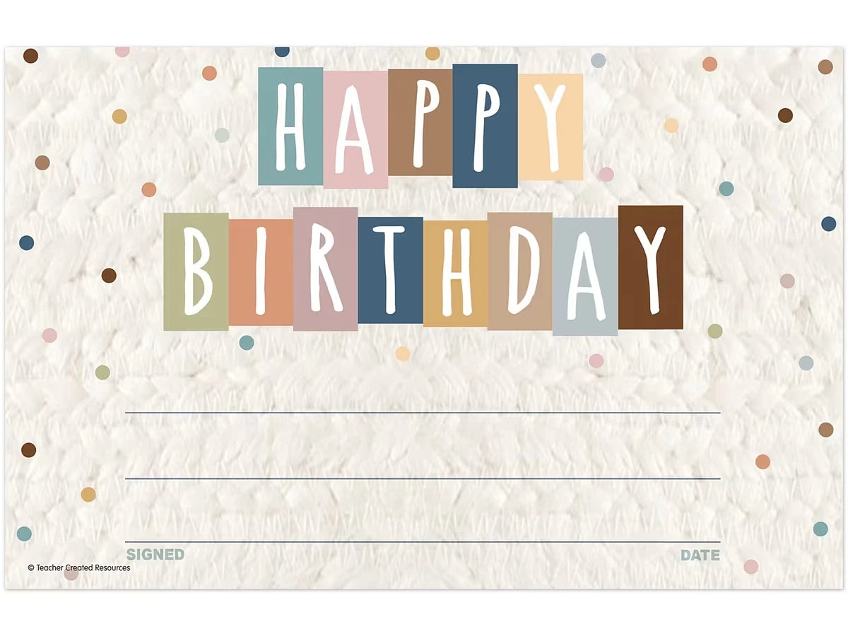 Everyone Is Welcome Birthday Certificates - US 4368