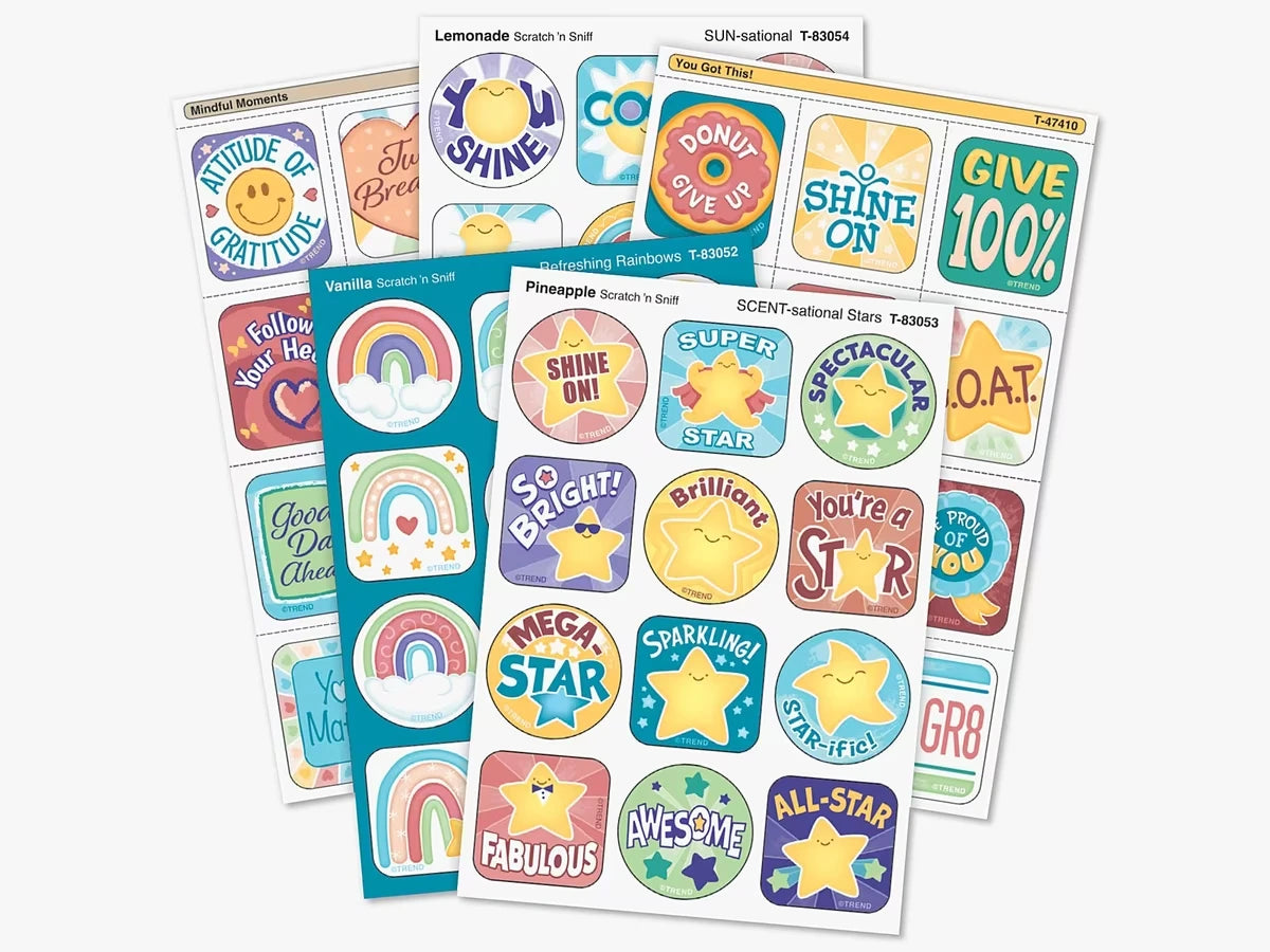 Be Your Best Scented Motivational Stickers - Variety Pack - US 7362