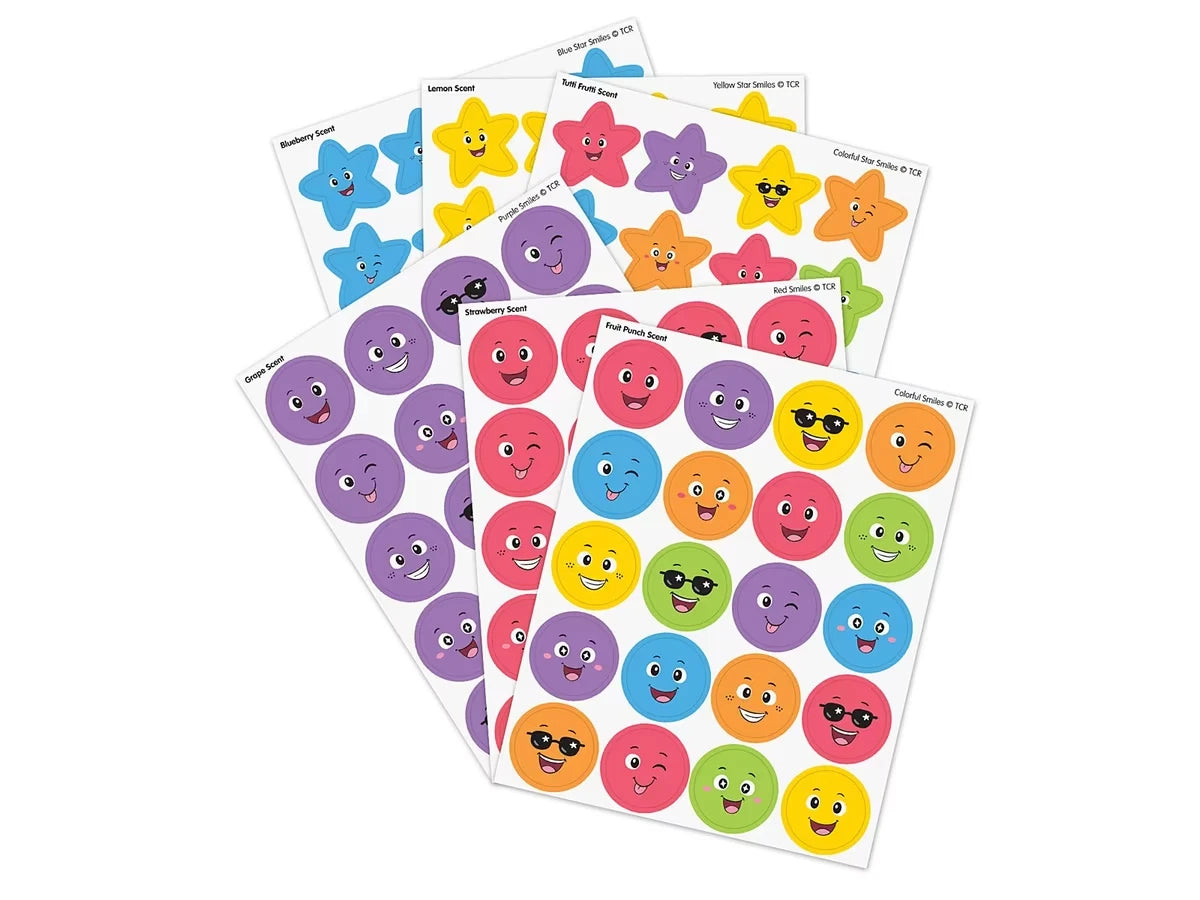 Smiles and Stars Scented Stickers - Variety Pack - US 7208