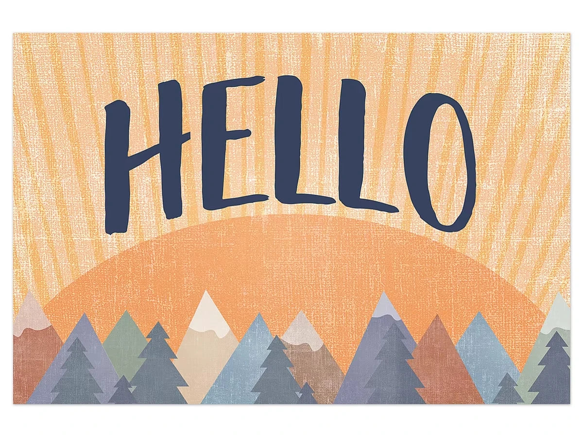 Moving Mountains Hello Postcards - US 3694