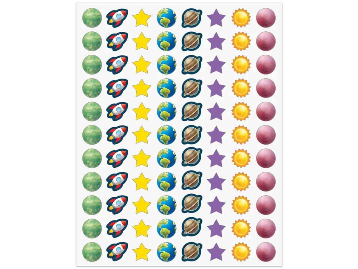 Outer Space Crew Mini Stickers - US 8993