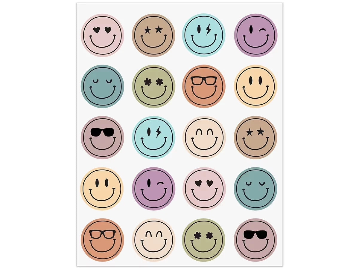 Calming Colors Smiley Stickers - US 8453