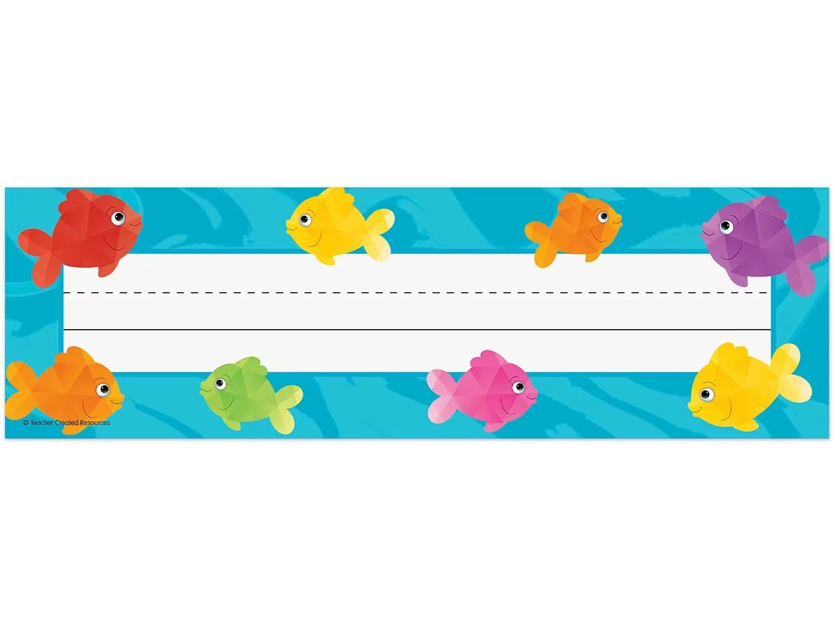 Colorful Fish Nameplates - US 7468