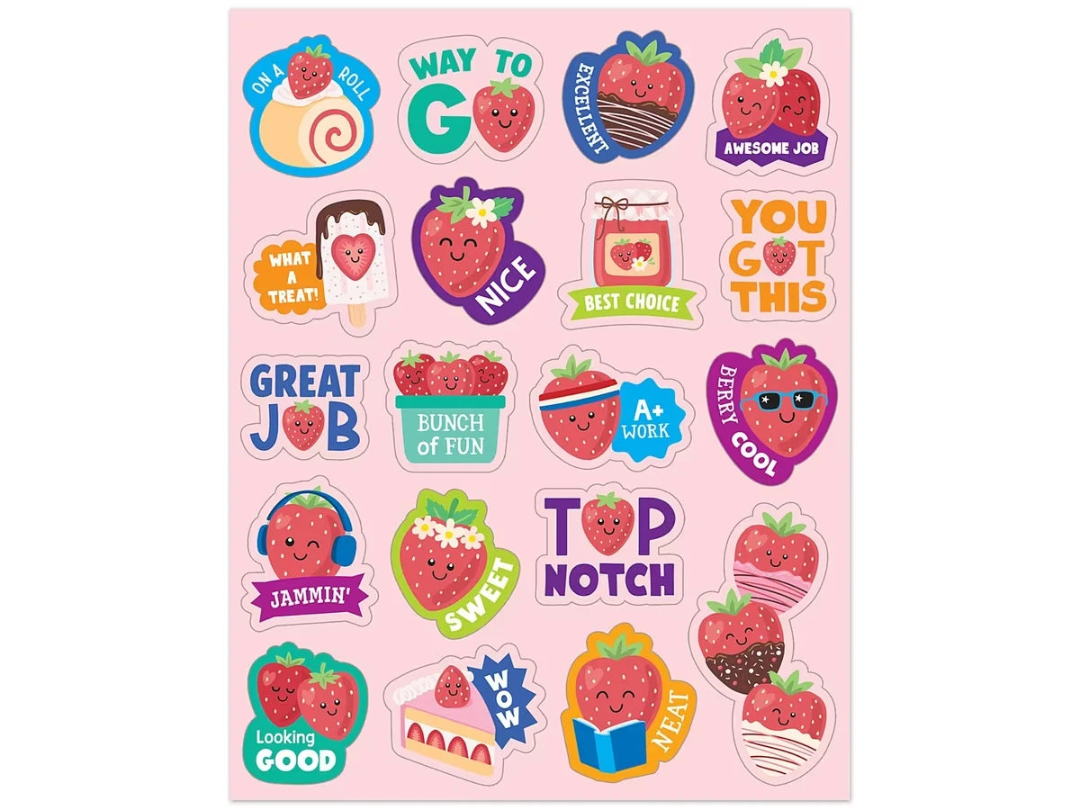 Strawberry Scented Stickers - US 7628