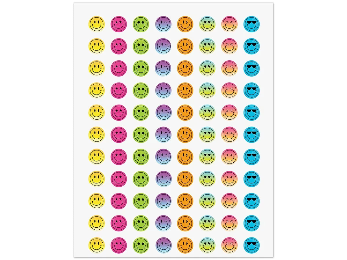 Brights 4Ever Smiley Face Mini Stickers - US 7218