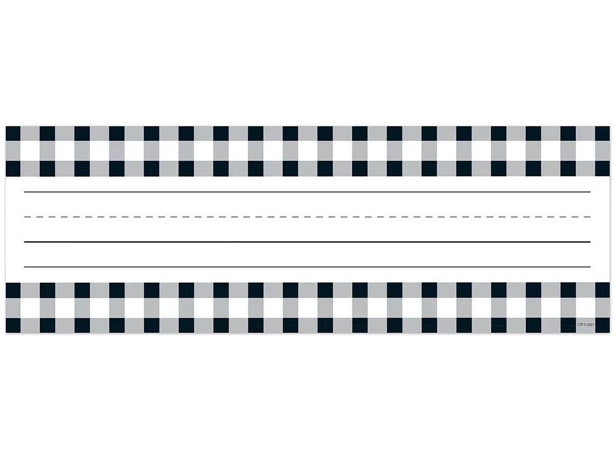 Black & White Buffalo Checkered Nameplates - US 2462