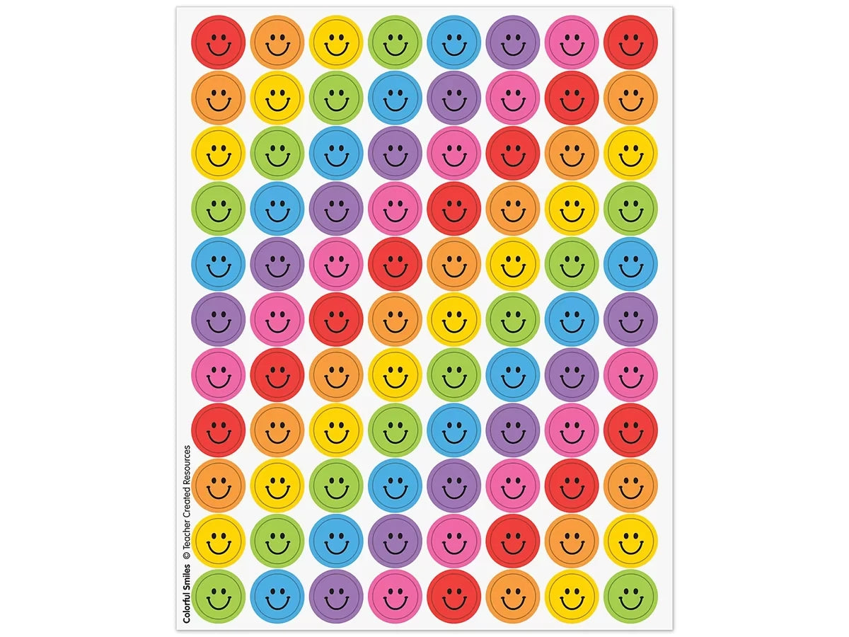 Colorful Smiles Mini Stickers - US 9333