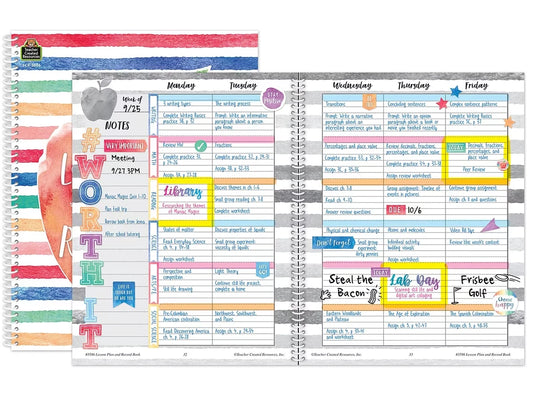 Watercolor Lesson Plan & Record Book - US 6615