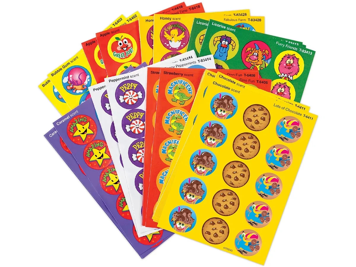 Fun Favorites Scented Motivational Stickers - Variety Pack - US 1242