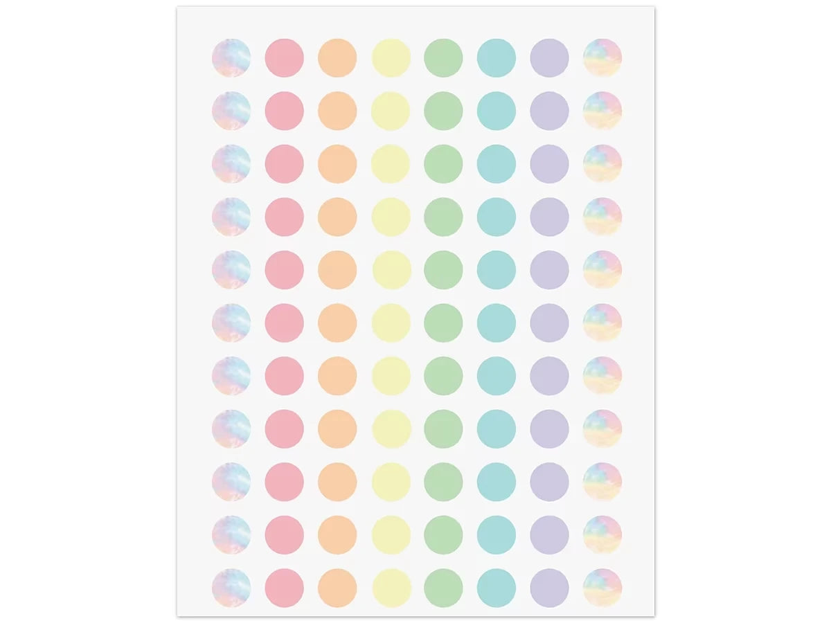 Pastel Pop Circle Mini Stickers - US 5483