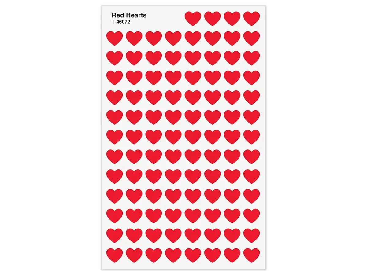 Red Heart Mini Stickers - US 1332