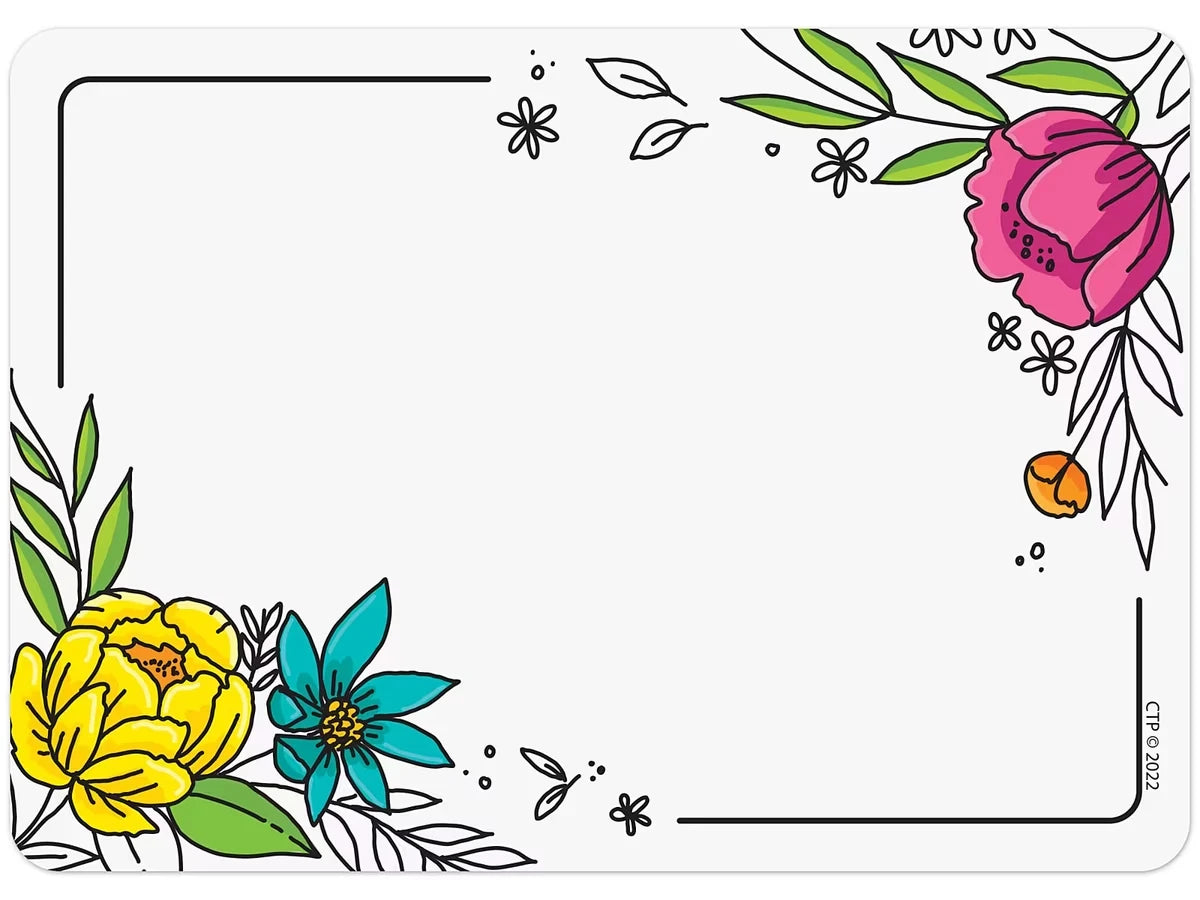 Bright Blooms Name Tags - US 6173