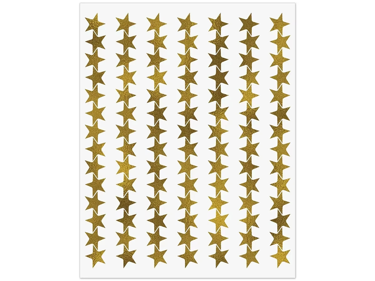 Gold Star Mini Stickers - US 1648