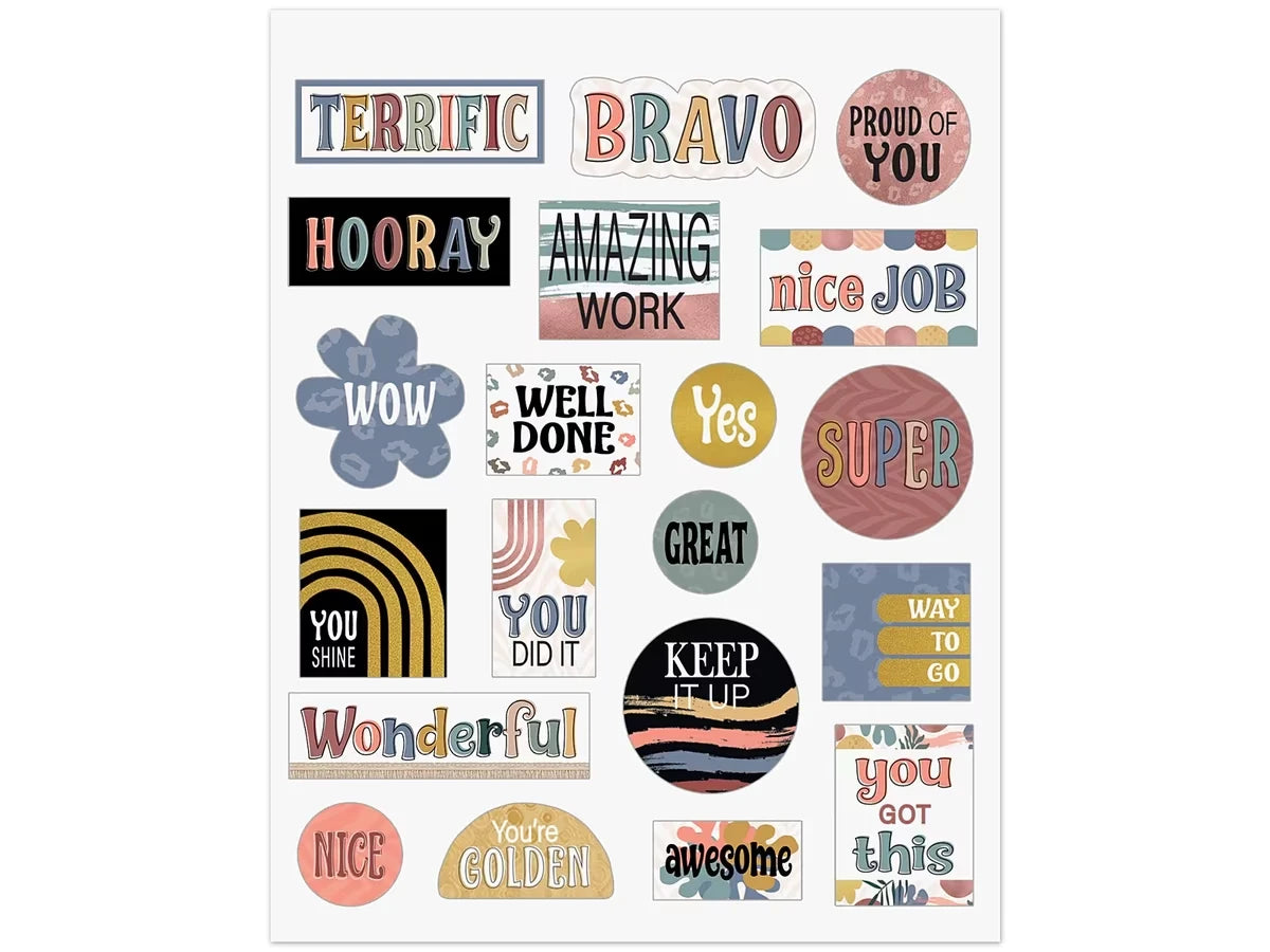 Wonderfully Wild Motivational Stickers - US 9103