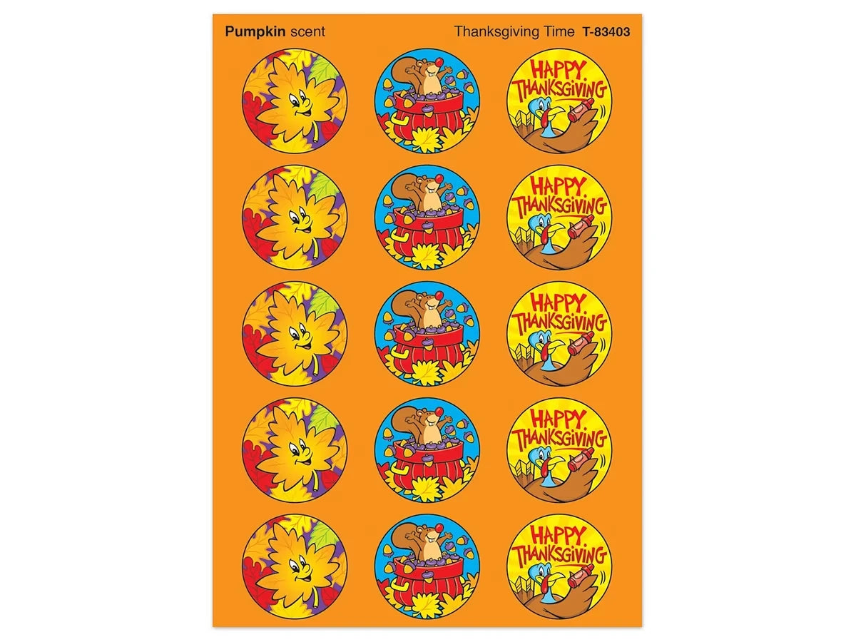 Thanksgiving Pumpkin-Scented Stickers - US 7324