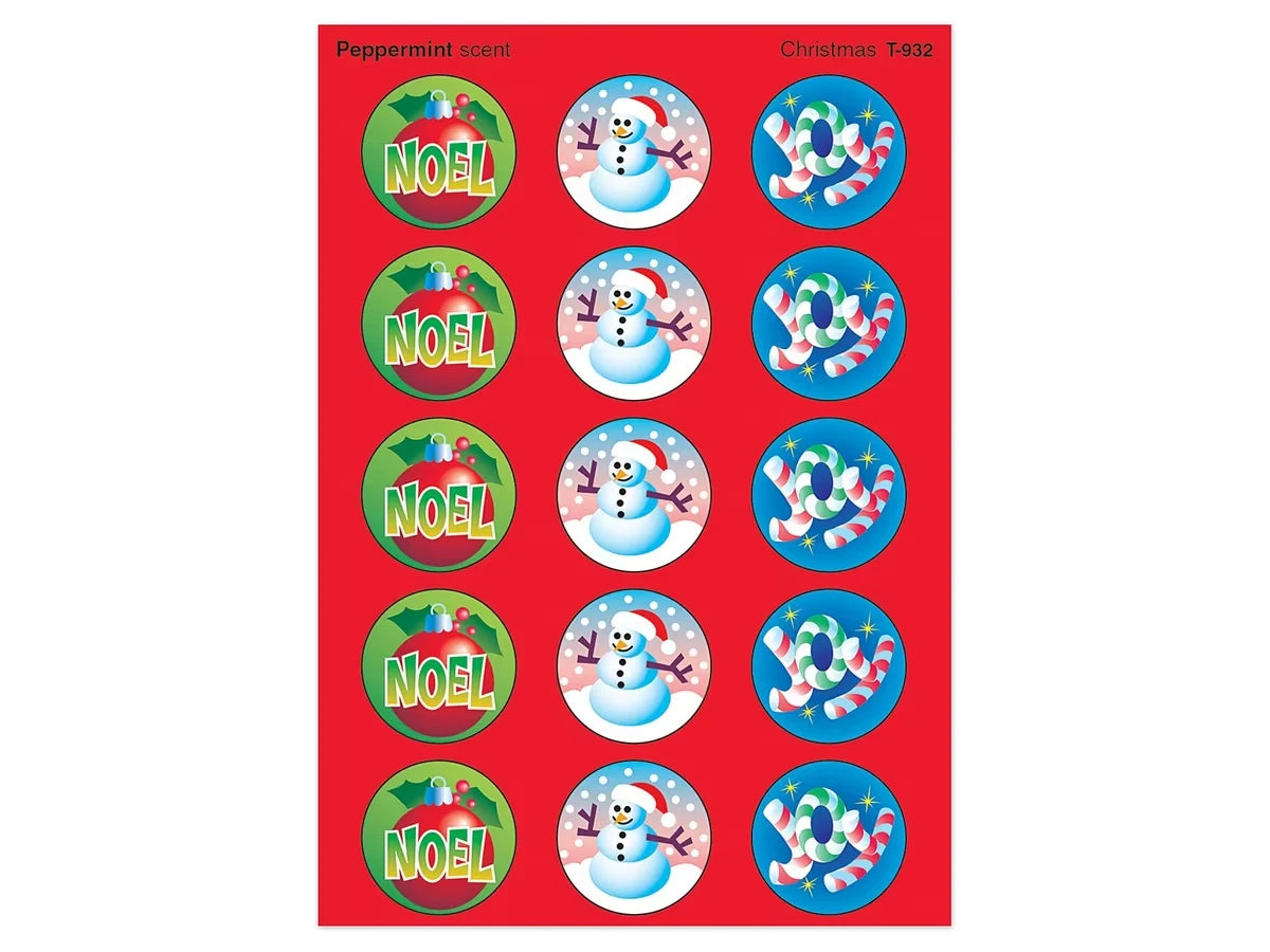 Christmas Peppermint-Scented Stickers - US 3629