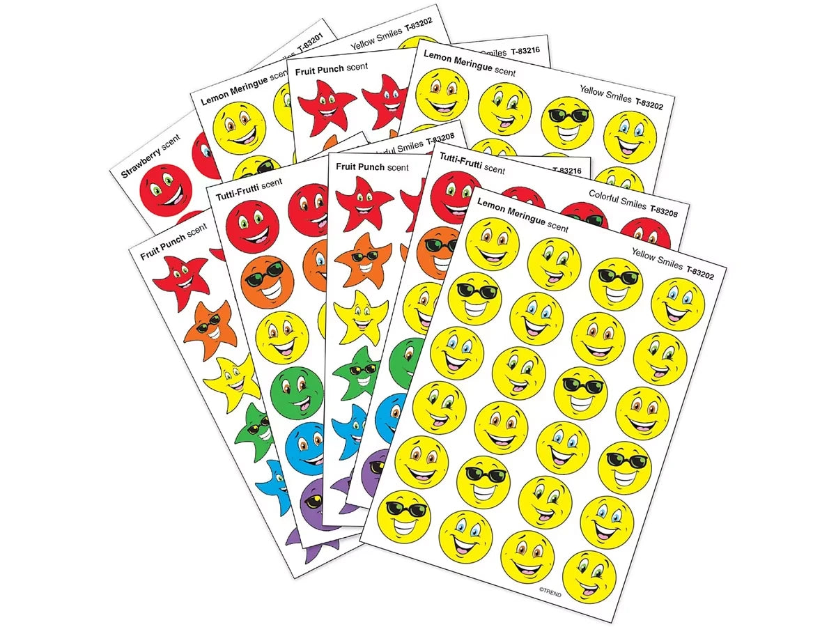 Smiley Face Scented Stickers - Variety Pack - US 8547
