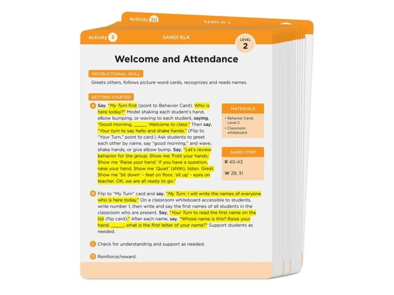SANDI Instructional Kit: English Language Arts - Level 2 - US 5941