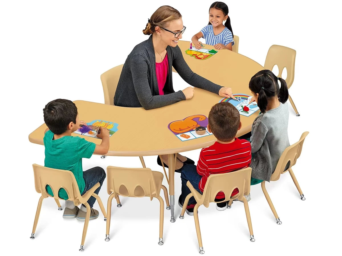 Natural Adjustable Teaching Tables - US 7794