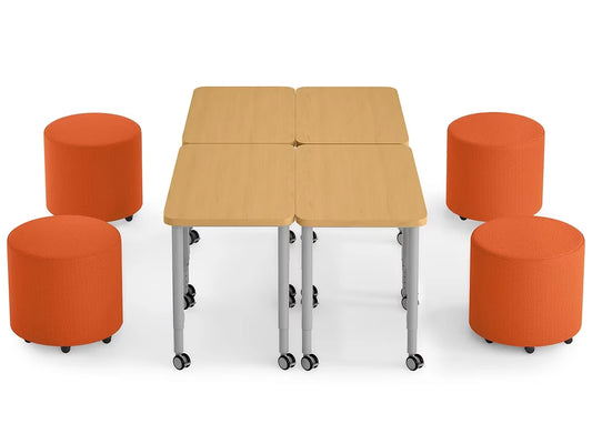 Modern Edge Mobile Lounge Seat & Desk Zone - US 9480