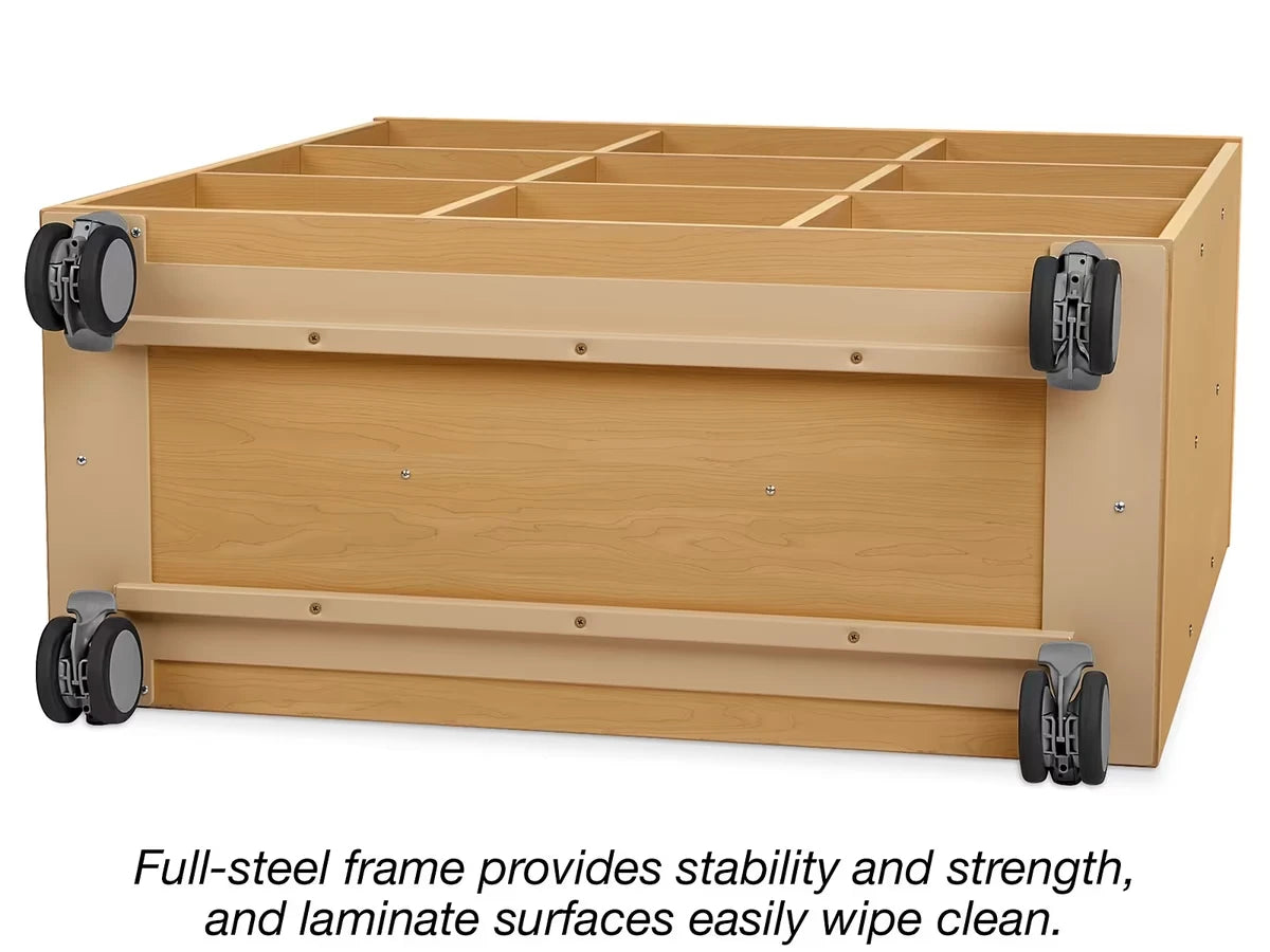 Flex-Space Mobile 9-Cubby Storage Unit - Maple - US 2970