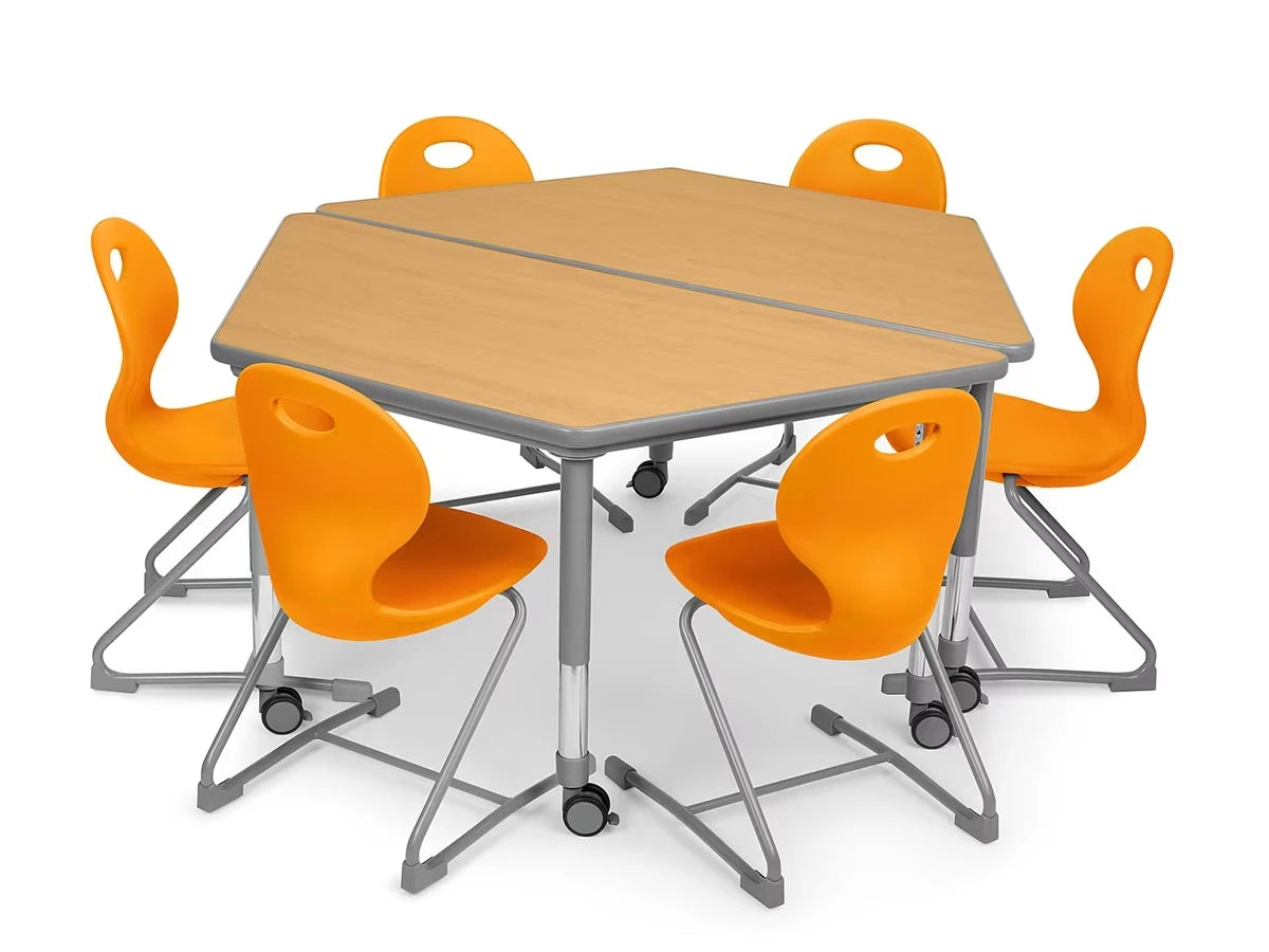 Flex-Space Ergo Chair & Trapezoid Table Zone - US 8661