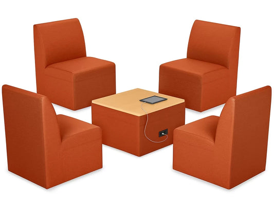 Modern Edge Chair & Powered Table Zone - US 9648