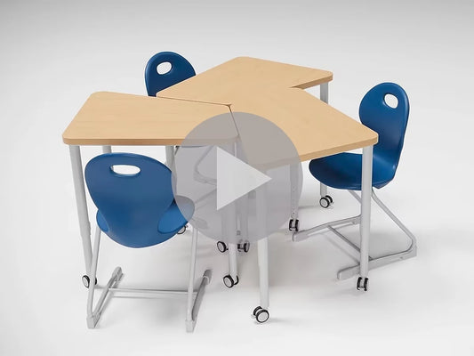 Modern Edge Mobile Mosaic Student Desk - US 4301