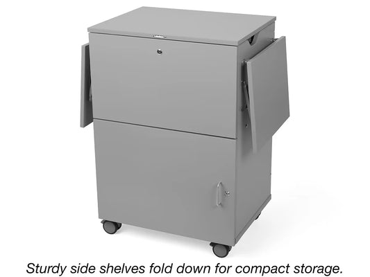 Flex-Space Store-It-All Mobile Locking Media Tower - Gray - US 6880
