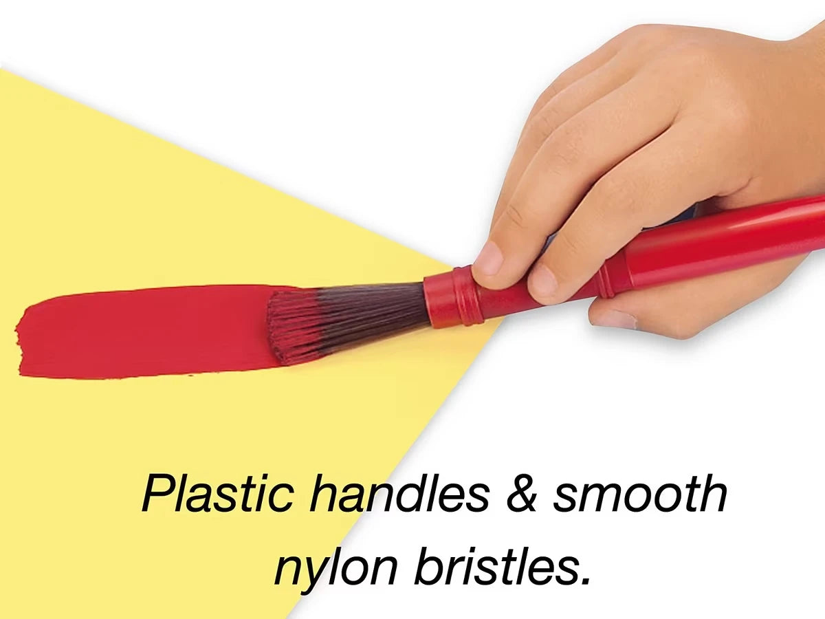 Nylon-Bristle Paintbrushes - Set of 10 - US 8597