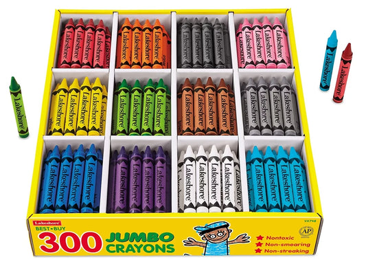 Best-Buy Jumbo Crayons - 12-Color Box - US 4102