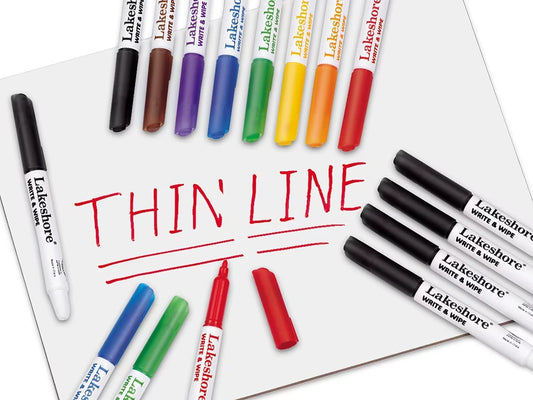 Write & Wipe Thin-Line Markers - US 8676