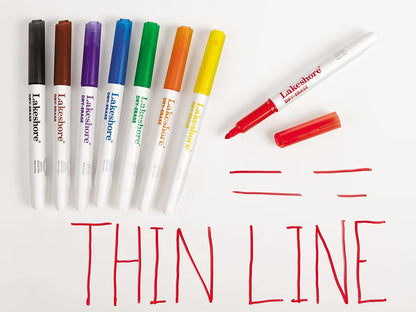 Write & Wipe Thin-Line Markers - US 8676