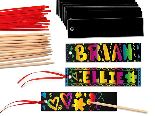 Rainbow Scratch Bookmarks - US 8018