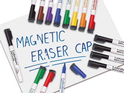 Magnetic Write & Wipe Markers with Eraser Caps - US 1782
