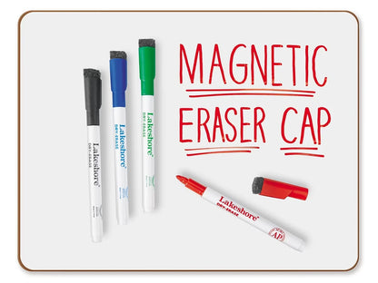 Magnetic Write & Wipe Markers with Eraser Caps - US 1782