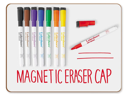 Magnetic Write & Wipe Markers with Eraser Caps - US 1782
